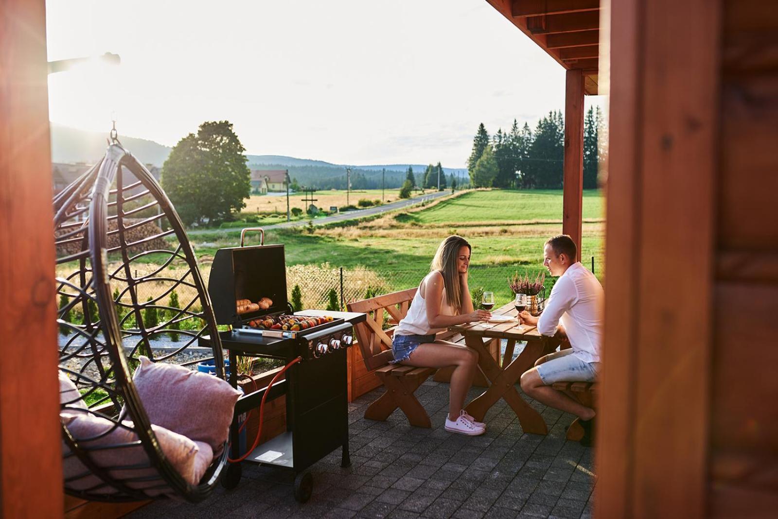 Osada Orlica Klimatyczne Domki Z Widokiem Na Gory I Termalnym Spa Sauna Jacuzzi 4 Km Od Zieleniec Ski Arena Lasowka Exterior photo